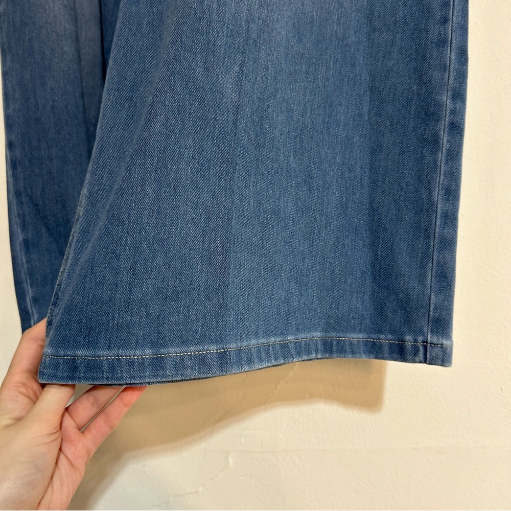 Halara Wide Leg High Rise Medium Wash Jeans Size 1x Stretch - Picture 2 of 7